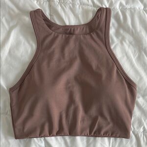 Paragon Fitwear Mauve Brown High Neck Sports Bra